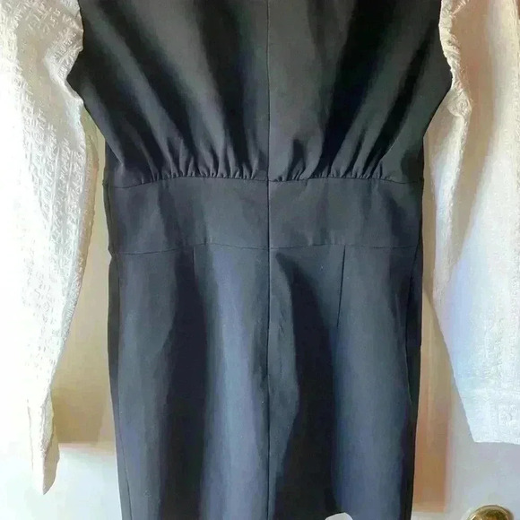 Laria Collection Women Dress Black-and-white Color Pockets Zip-Up Back Size 8 - Picture 6 of 15